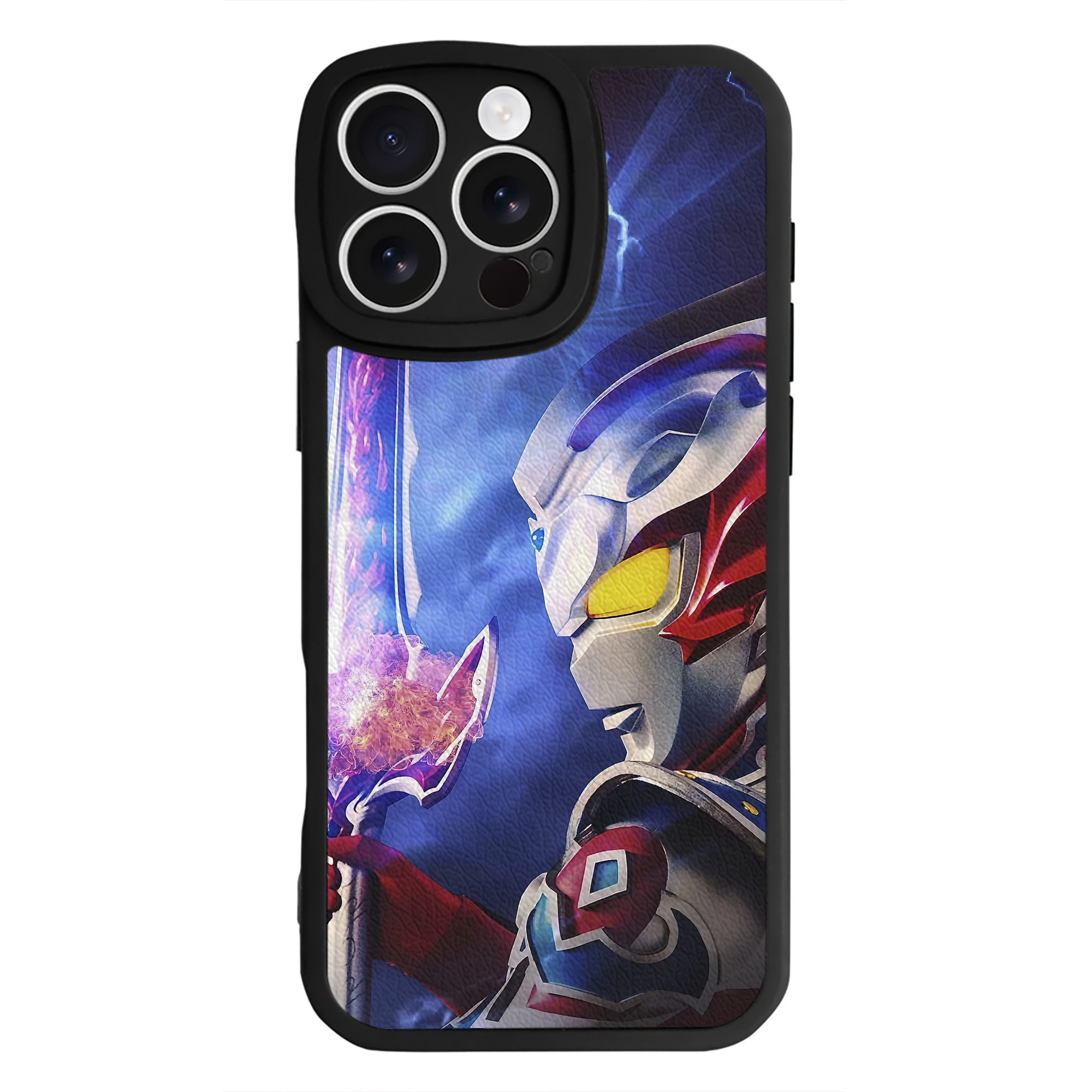 （画像用） ウルトラマン Ultraman 【iPhone 16シリーズ対応】シリコンスマホケース（レザー調） 材質：シリコン